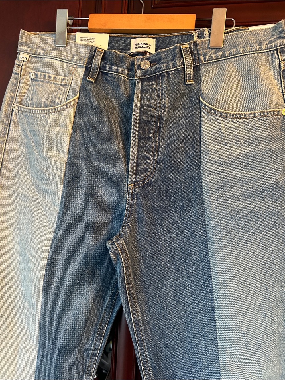 CITIZENS OF HUMANITY Patchwork Denim Jeans size 31 - Picture 9 of 11